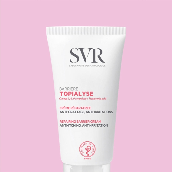 SVR Topialyse Barrière Crème Hydratante Réparatrice Anti-irritations Aux Céramides, Acides Gras & Acide Hyaluronique