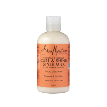 Shea moisture Coconut & Hibiscus Curl & Shine Style Milk Lait Hydratant Définisseur de Boucles