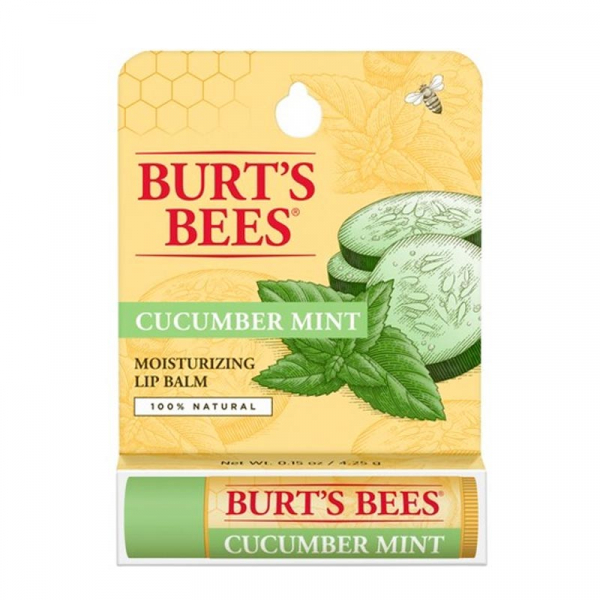BURT’S BEES baume à lèvres hydratant à la cire goût Menthe Concombre