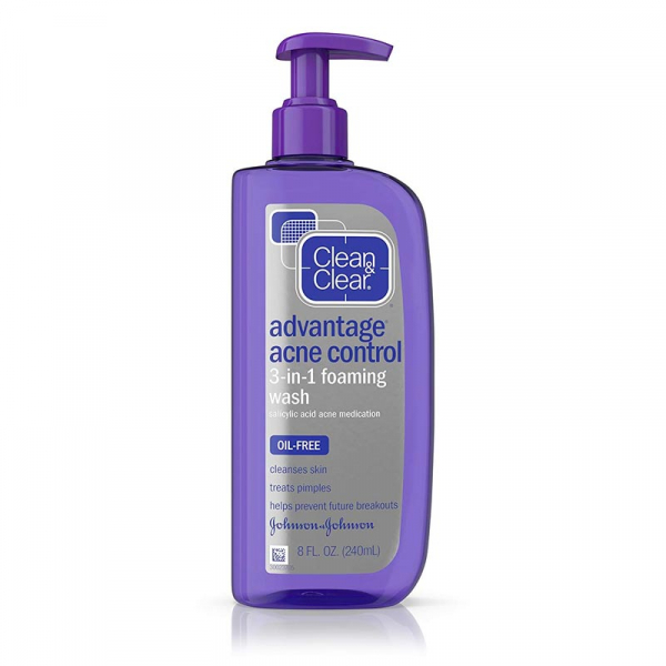 CLEAN & CLEAR Advantage Nettoyant moussant 3-en-1 anti-acné