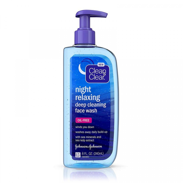 CLEAN & CLEAR Night Relaxing Nettoyant visage Action profonde