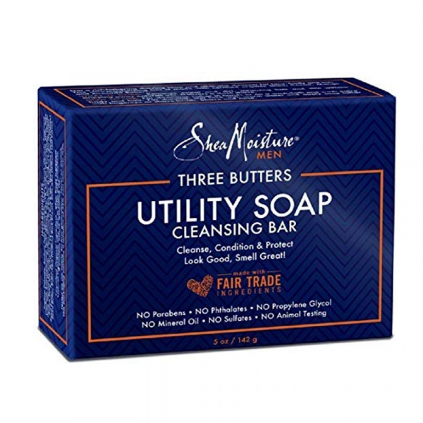 SHEA MOISTURE MEN Ultra-moisturizing Shea Cocoa Mango & Avocado Butters Utility Soap