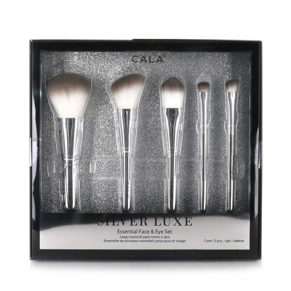 CALA Silver Luxe Set de 5 pinceaux teint et yeux