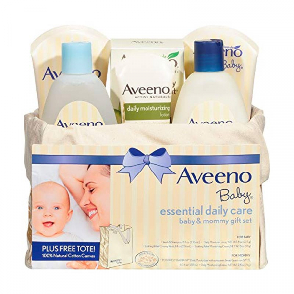AVEENO Baby Essential Daily Care Soins Bébé & Maman Coffret Prêt à offrir