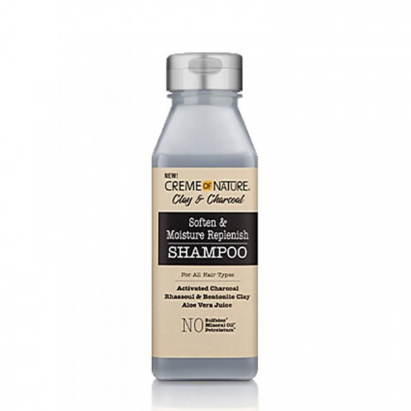 CREME OF NATURE Clay and Charcoal Shampooing Réparateur Adoucissant