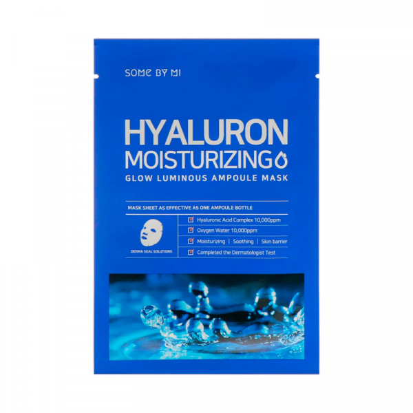 SOME BY MI Hyaluron Moisturizing Glow Luminous Ampoule Masque en Tissu Hydratant