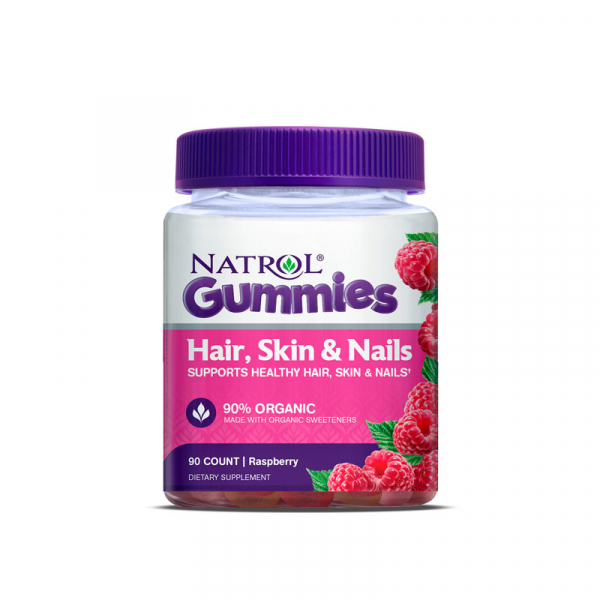 NATROL Hair Skin & Nails Gummies 90% Bio