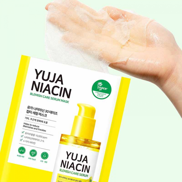 SOME BY MI Yuja Niacin 30 Days Serum Masque en Tissu Eclaircissant Anti-age