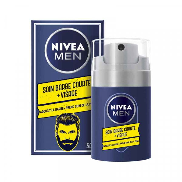 NIVEA MEN Soin Barbe Courte + Visage 2-en-1