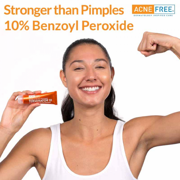 ACNEFREE Terminator 10 Creme Traitante Anti-acne Severe Au 10% de Peroxide de Benzoyle
