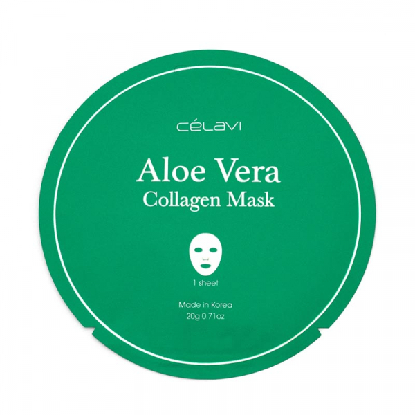 CELAVI Aloe Vera Collagen Masque en Tissu Coreen