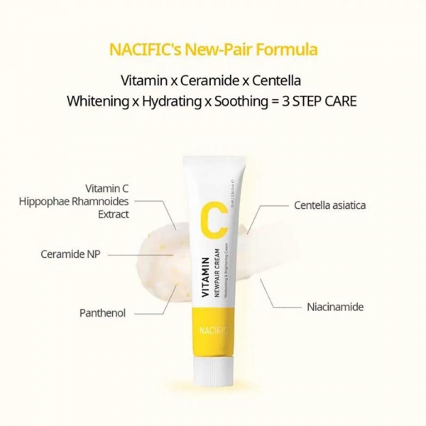 NACIFIC Vitamin C Newpair Creme Eclat Anti-imperfections