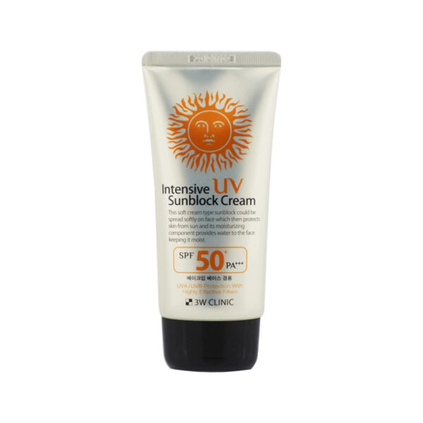 3W CLINIC Intensive UV Sunblock Crème Protectrice SPF50+ PA+++