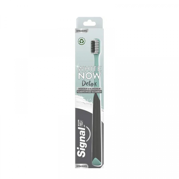 SIGNAL White Now Détox Brosse à Dents au Charbon Douceur & Blancheur
