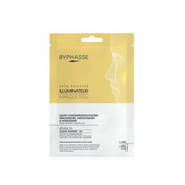 BYPHASSE Skin Booster Masque Tissu Illuminateur