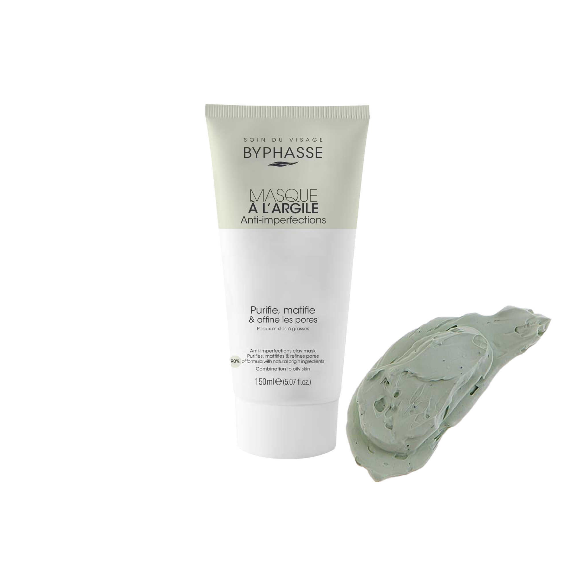 BYPHASSE Masque à l’Argile Anti-imperfections Peaux Mixtes à Grasses