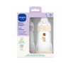 MAM Biberons Easy Start Anti-colique Débit Moyen Dès 2 Mois 2x260ml Lilas + Beige