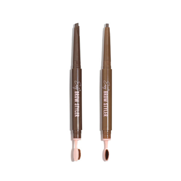 AOA Easy Brow Styler 2 en 1 Crayon + Brosse Kabuki à Sourcils