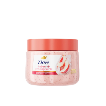 DOVE Gommage Corps à La Pêche Blanche & Riz Écrasés