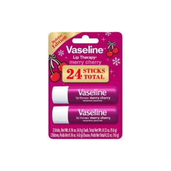 VASELINE Lip Therapy Stick Duo de Baume à Lèvres Teinté Merry Cherry