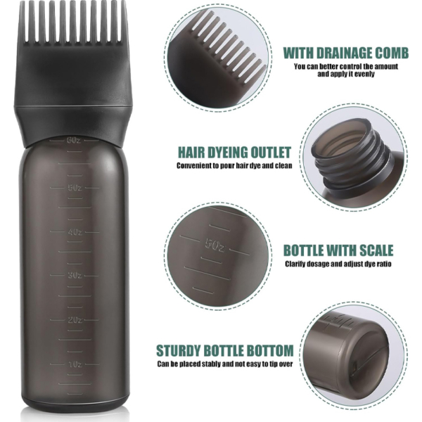 Flacon Doseur Peigne Applicateur de Soins ou Coloration – Image 4