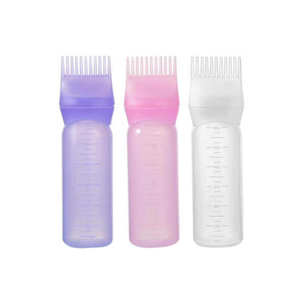 Flacon Doseur Peigne Applicateur de Soins ou Coloration