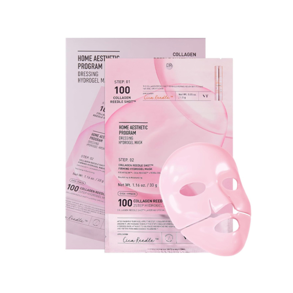 VT COSMETICS Collagen Reedle Shot 100 2 Étapes Masque Hydrogel + Booster Repulpant