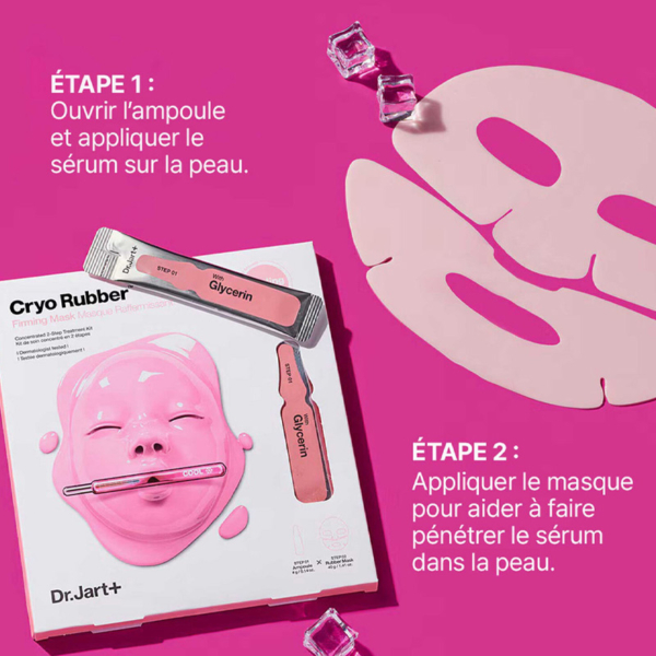 DR.JART+ Cryo Rubber Kit Masque + Ampoule Raffermissants en 2 Étapes