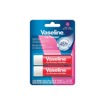 VASELINE Lip Therapy Baumes à Lèvres en Stick Rosy Pack de 2