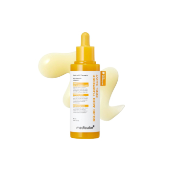 MEDICUBE Kojic Acid Turmeric Peel Shot Soin Peeling Exfoliant & Éclaircissant au Curcuma & Acide Kojique Pour le Visage