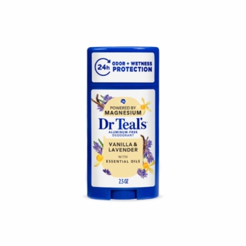 Dr TEAL’S Vanilla Lavender Déodorant Stick Sans Sels d’Aluminium Protection 24H Anti-odeur & Humidité
