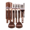 MAANGE Set Café de 14 Pinceaux + 2 Houpettes + Trousse