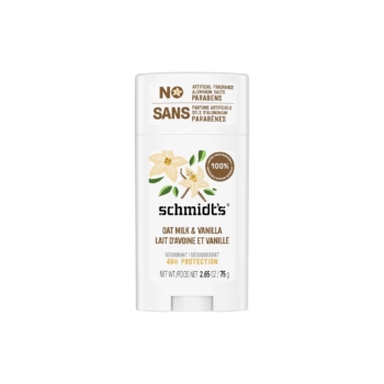 SCHMIDT'S Oat Milk & Vanilla Déodorant Stick Sans Sels d’Aluminium Lait d'Avoine & Vanille 48H