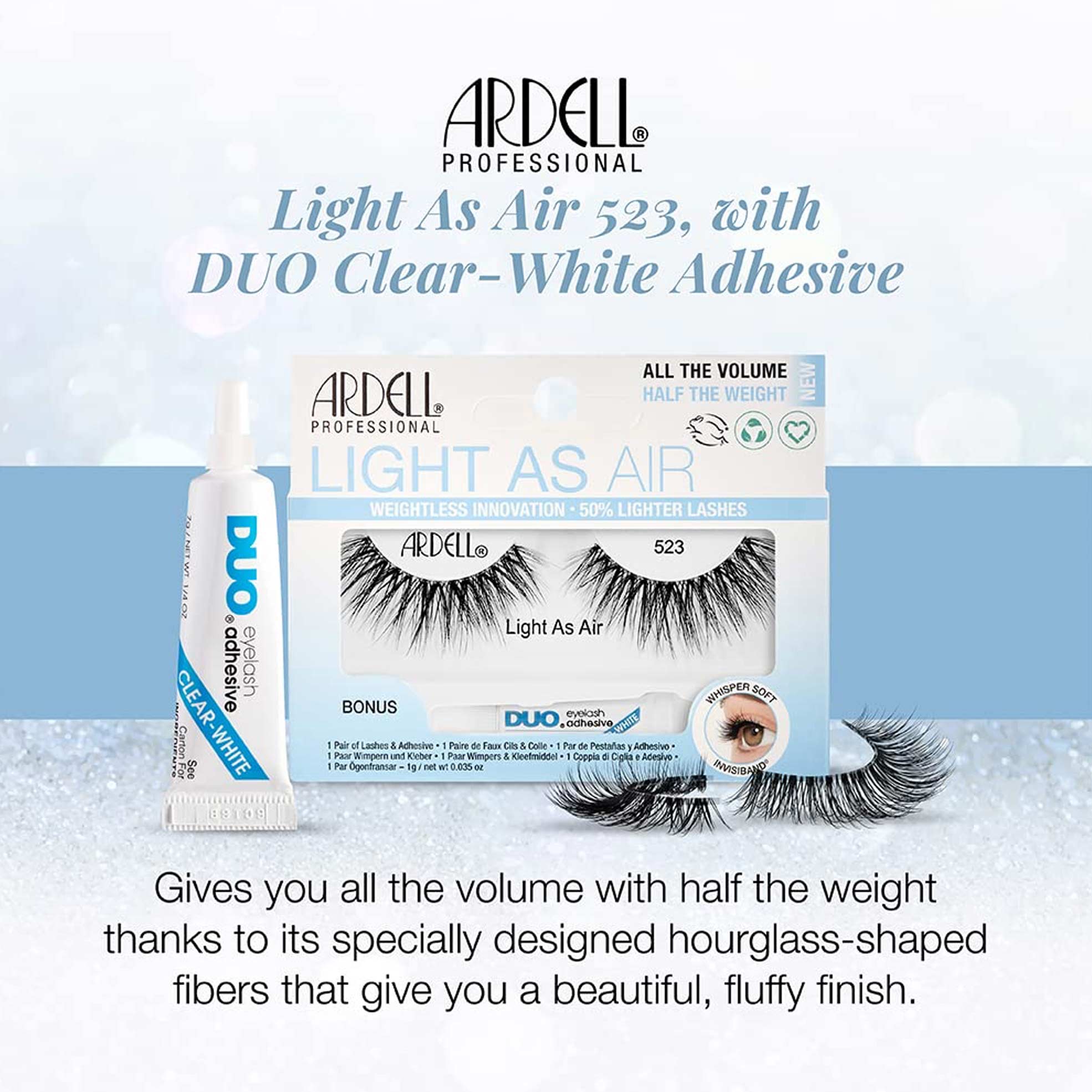 ARDELL Light As Air Paires de Faux Cils + Colle Longue Tenue – Image 2