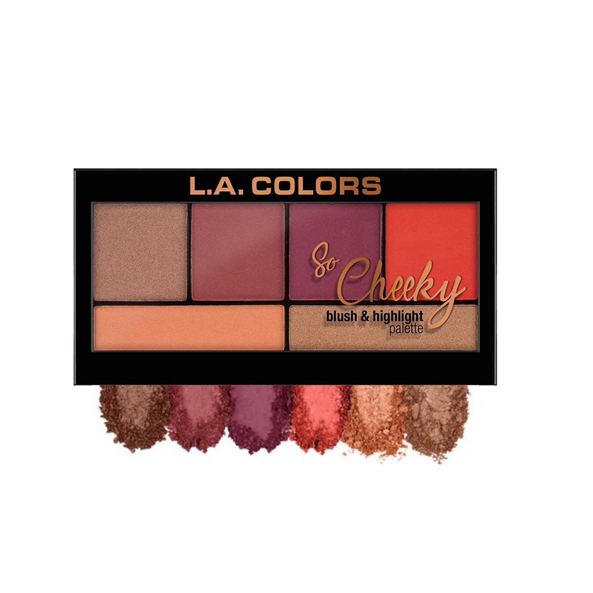 LA COLORS So Cheeky Blush & Highlighter Hot & Spicy – Image 2