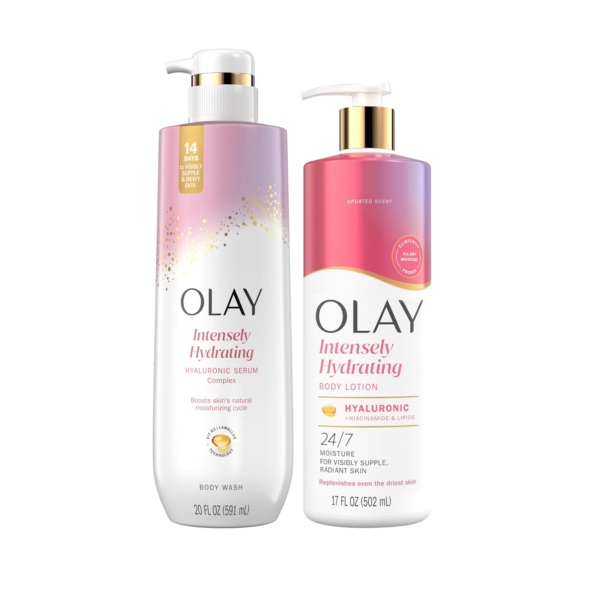 OLAY Hyaluronique Duo Lait Corps + Gel Douche